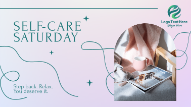 Elegant Self Care Saturday Facebook event cover