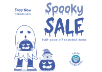 Halloween Discount Postcard Image Preview