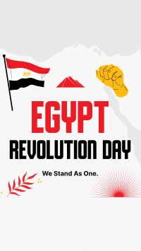 Egyptian Revolution Facebook Story Design