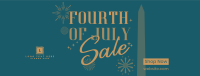 4th of July Text Sale Facebook cover Image Preview