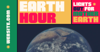 Mondrian Earth Hour Reminder Facebook Ad Design