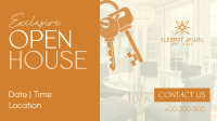 Elegant Open House Facebook Event Cover Image Preview