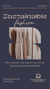 Elegant Minimalist Sustainable Fashion Facebook Story Image Preview