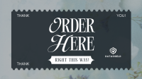 Minimalist Order Here Facebook Event Cover Image Preview