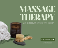 Massage Therapy Facebook Post Design