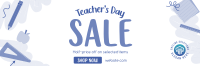 Supplies Sale for Teachers Twitter Header Image Preview