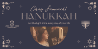 Hanukkah Celebration Twitter Post Design