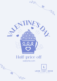 Valentine's Day Cafe Sale Flyer Design