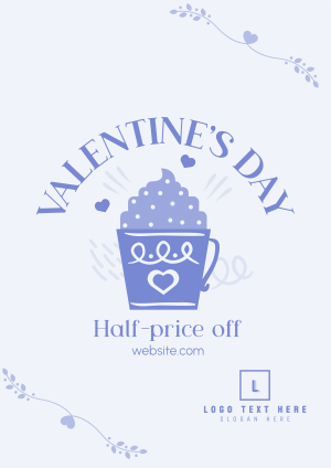 Valentine's Day Cafe Sale Flyer Image Preview