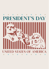 Mount Rushmore Presidents Flyer Design