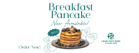 Breakfast Blueberry Pancake Facebook cover Image Preview