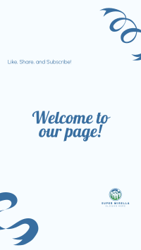 Welcome Ribbons Facebook Story Image Preview