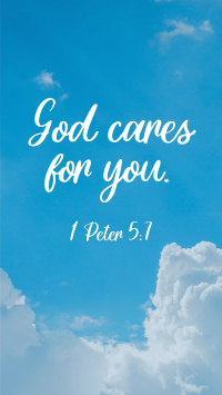 God Cares Instagram Story Design
