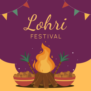 Lohri Festival Instagram post Image Preview