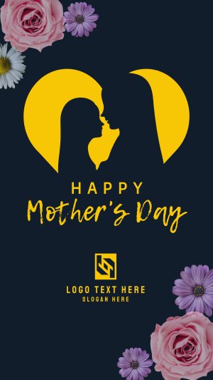 Heart Mother's Day Facebook story Image Preview