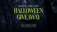 Haunted Night Giveaway Facebook Event Cover Design