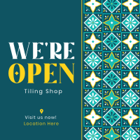 Tiling Shop Opening Instagram Post Design