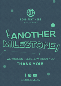 Minimalist Company Milestone Poster Preview