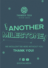 Minimalist Company Milestone Poster Image Preview