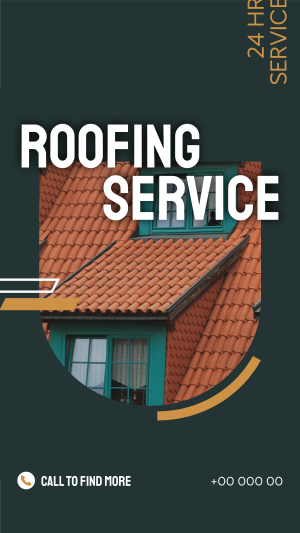 Roofing Service Facebook story Image Preview