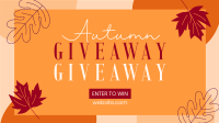 Cozy Leaves Giveaway Facebook Event Cover Design