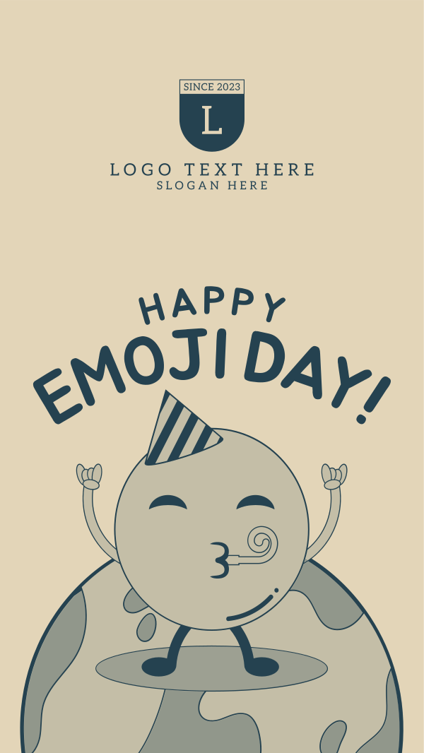 Party Emoji Instagram Story Design Image Preview