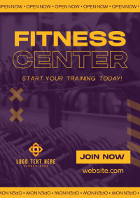 Fitness Training Center Poster Image Preview