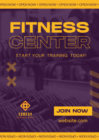 Fitness Training Center Poster Design