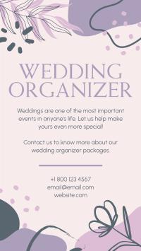 Abstract Wedding Organizer Facebook Story Design