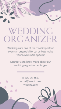 Abstract Wedding Organizer Facebook Story Image Preview