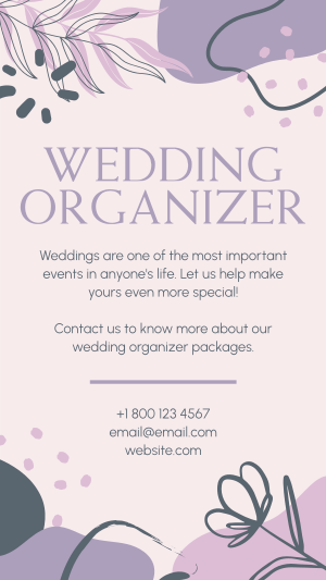 Abstract Wedding Organizer Facebook story Image Preview