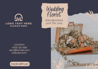 Wedding Florist Postcard Design