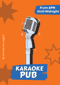 Karaoke Pub Poster Design