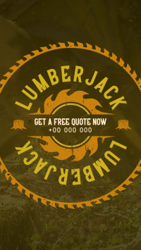 Rustic Master Lumberjack YouTube Short Design