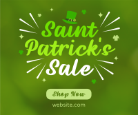 Quirky St. Patrick's Sale Facebook Post Design