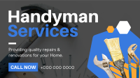 Handyman Services Facebook Event Cover Design