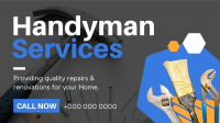 Handyman Services Facebook event cover Image Preview