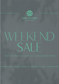 Minimalist Weekend Sale Poster Image Preview