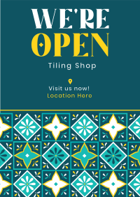 Tiling Shop Opening Flyer Image Preview