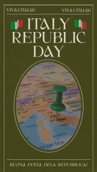 Retro Italian Republic Day Instagram story Image Preview