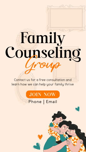 Family Counseling Group Instagram story Image Preview