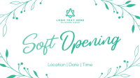 Soft Opening Minimalist Facebook Event Cover Design