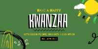 A Happy Kwanzaa Twitter Post Design