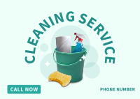 House Cleaning Service Postcard Design