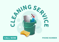 House Cleaning Service Postcard Image Preview