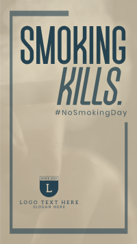 Minimalist Smoking Day Instagram reel Image Preview