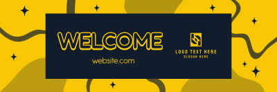 Welcome Now Open Twitter header (cover) Image Preview