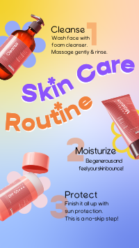 Skin Care Routine Instagram Reel Image Preview