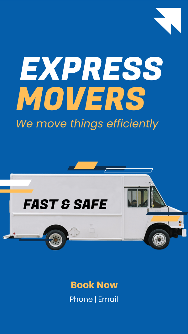 Express Movers Instagram Story Design Image Preview