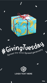 Quirky Giving Tuesday Facebook Story Design